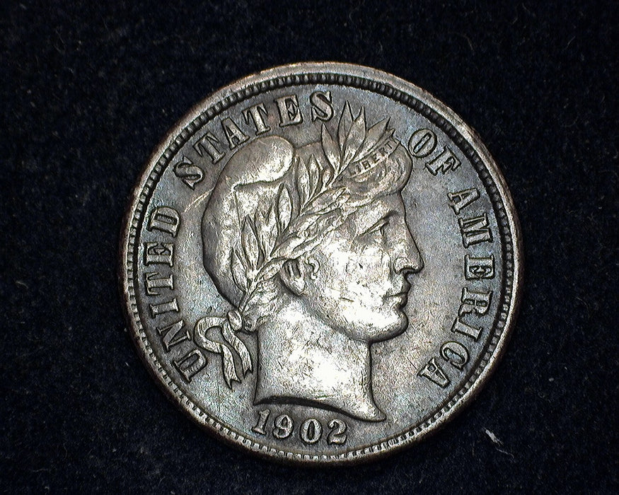 1902 Barber Dime XF - US Coin