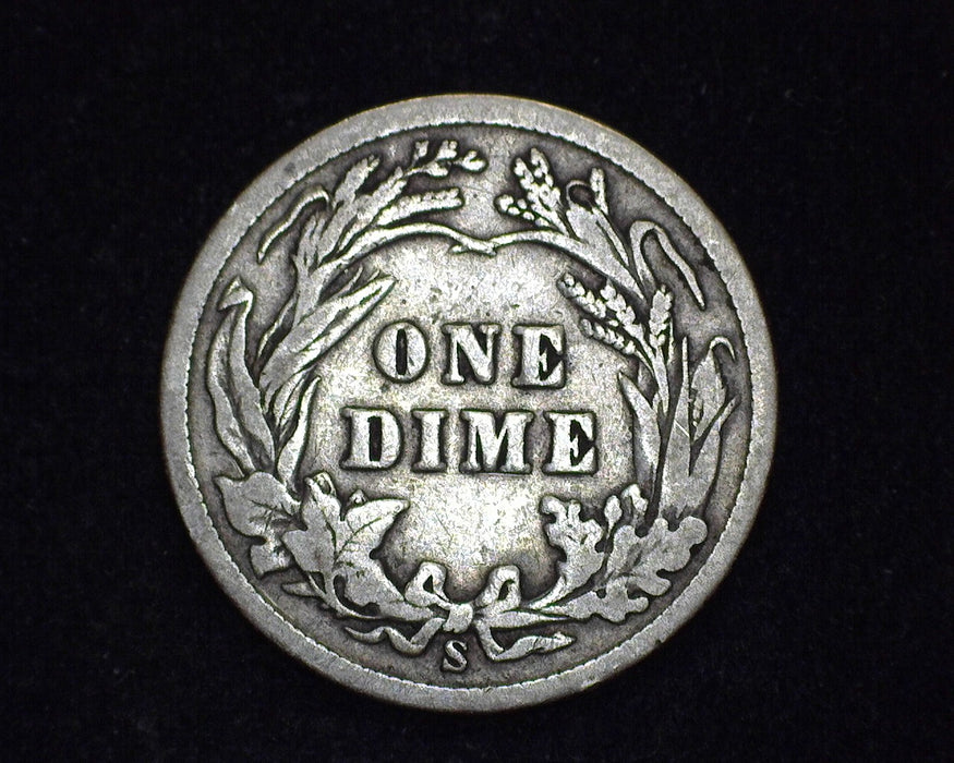 1911 S Barber Dime F - US Coin