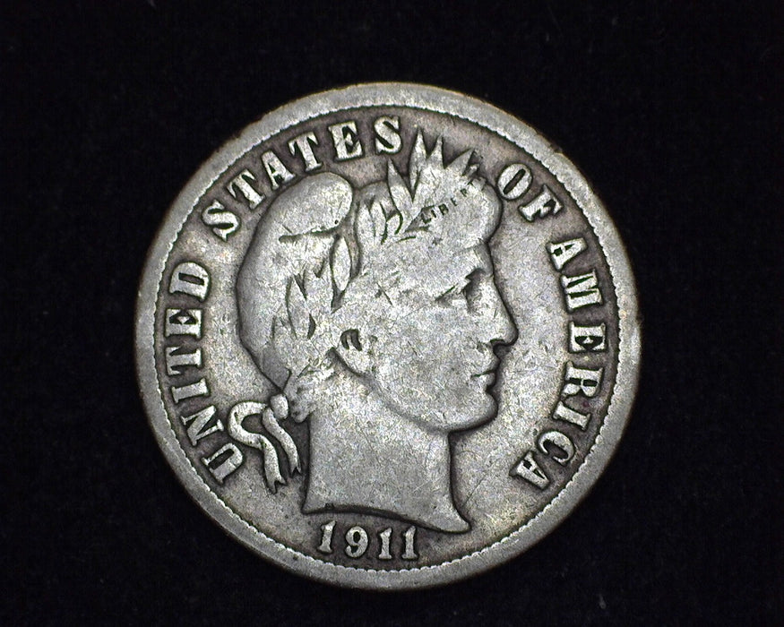 1911 S Barber Dime F - US Coin