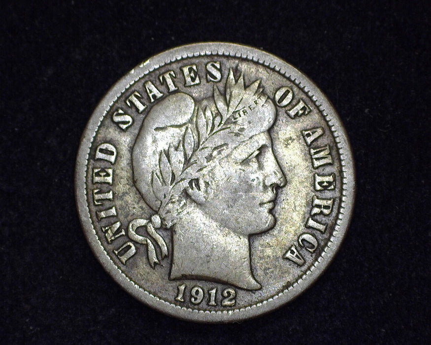 1912 D Barber Dime F - US Coin