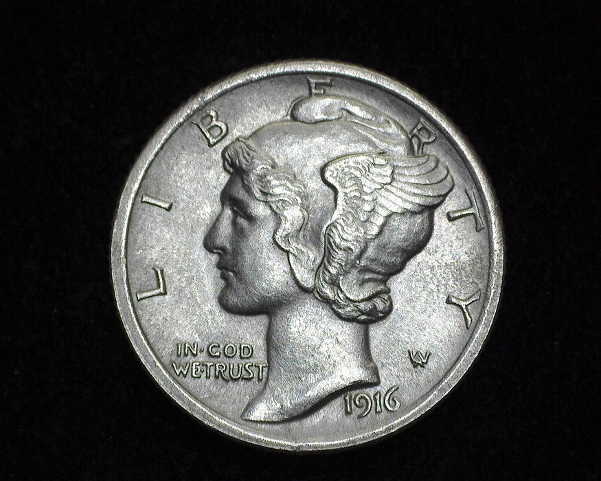 1916 Mercury Dime UNC - US Coin