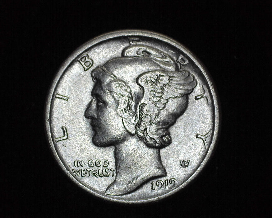 1919 Mercury Dime AU - US Coin