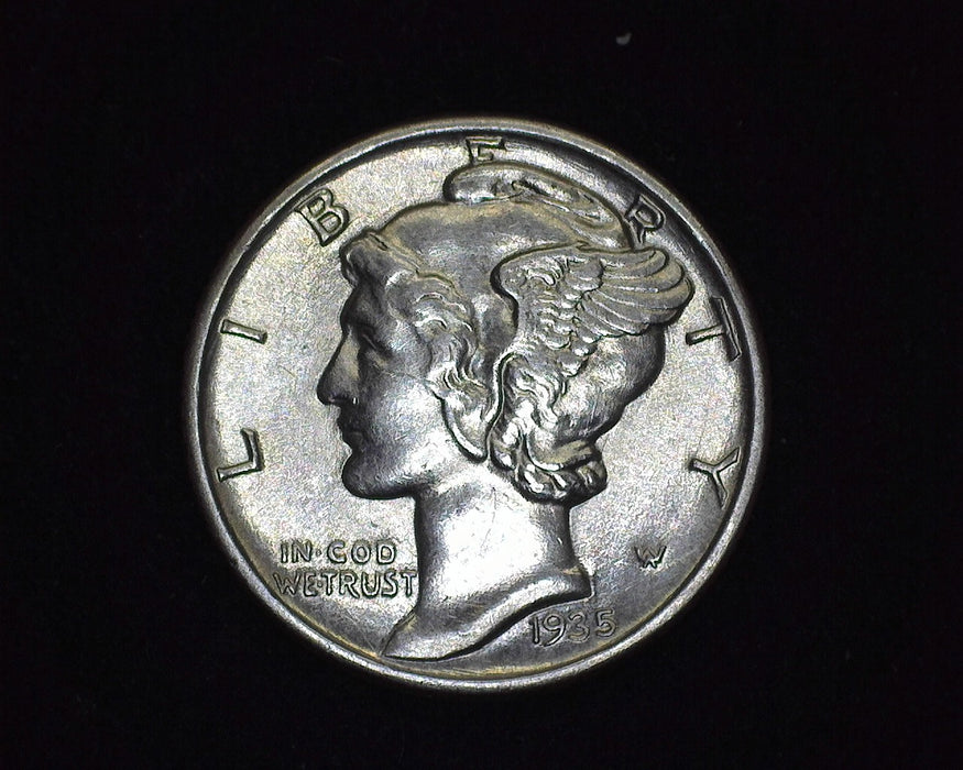 1935 Mercury Dime BU - US Coin