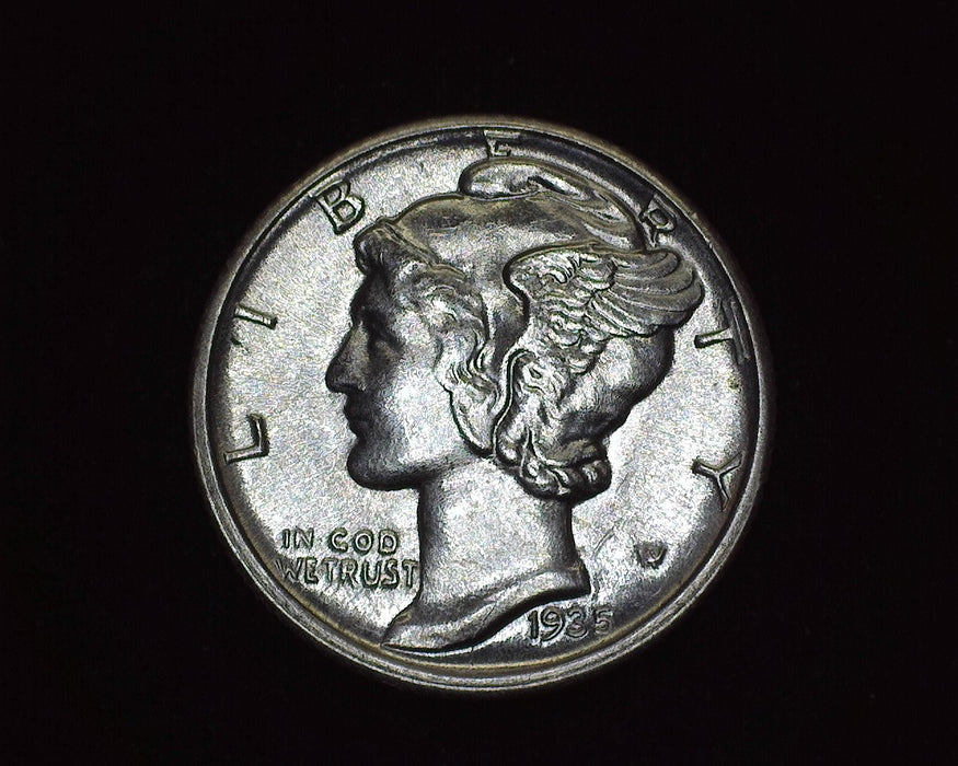 1935 D Mercury Dime BU Choice FSB - US Coin