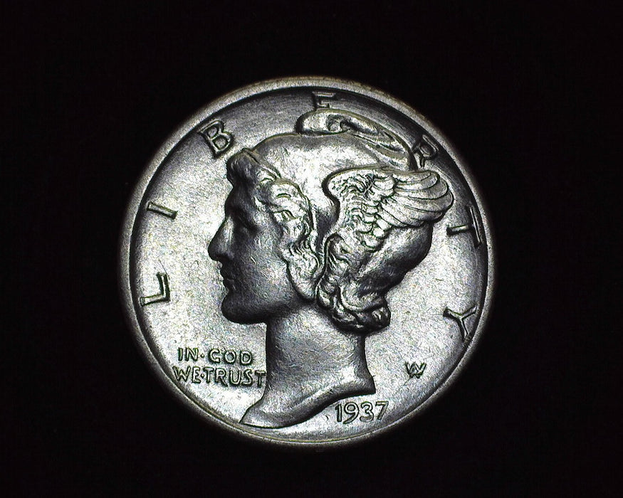 1937 D Mercury Dime BU - US Coin