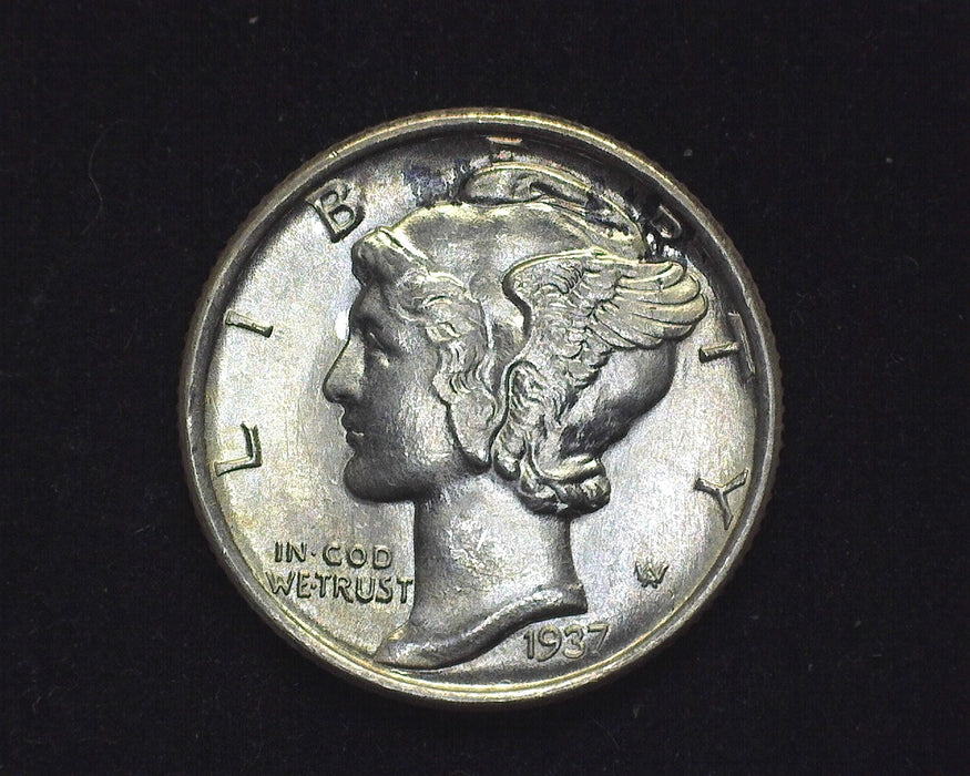 1937 S Mercury Dime BU Choice - US Coin