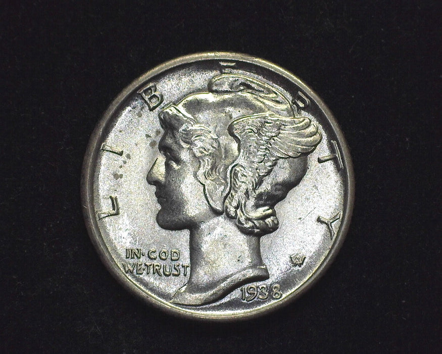 1938 Mercury Dime BU Choice - US Coin