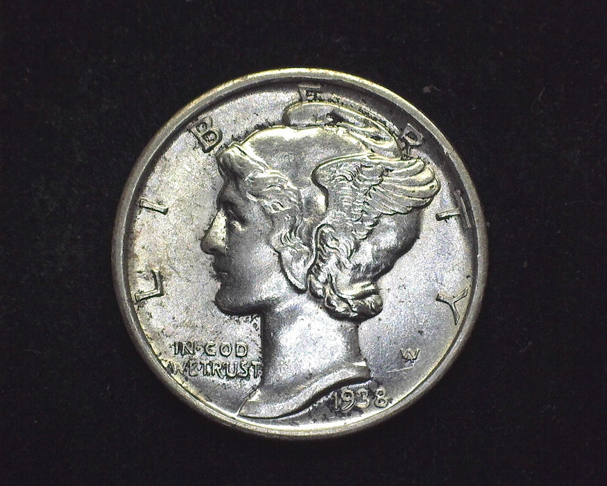 1938 D Mercury Dime BU - US Coin