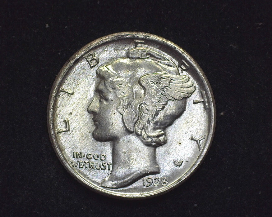 1938 S Mercury Dime BU - US Coin