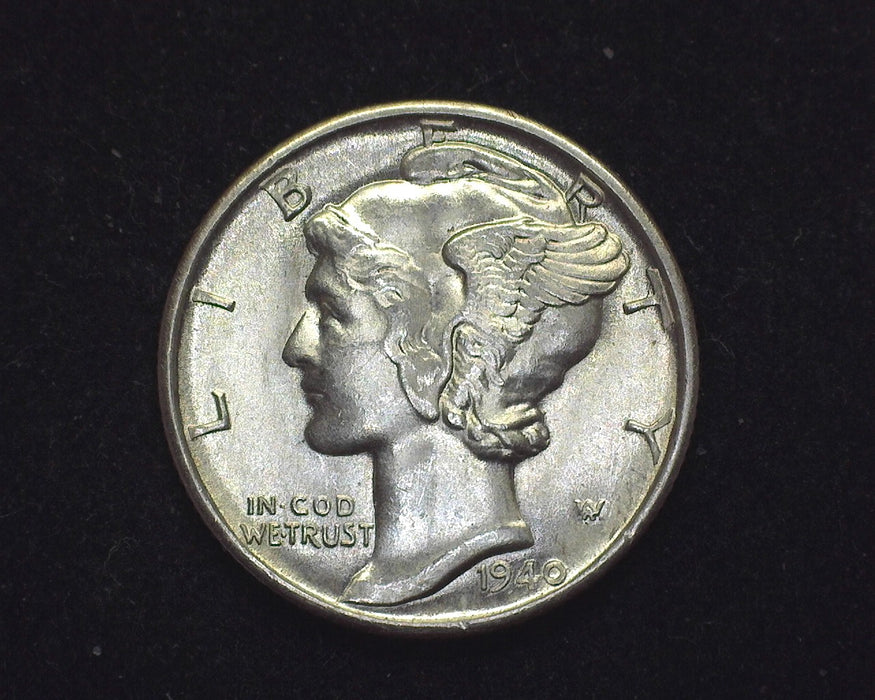 1940 D Mercury Dime BU Choice - US Coin