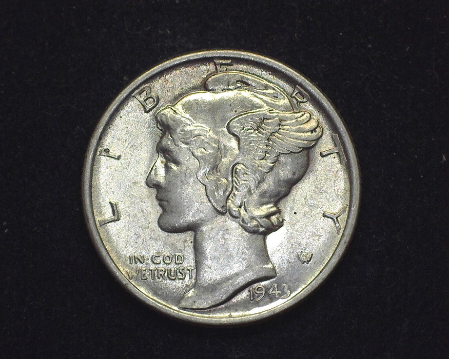 1943 Mercury Dime BU Choice - US Coin