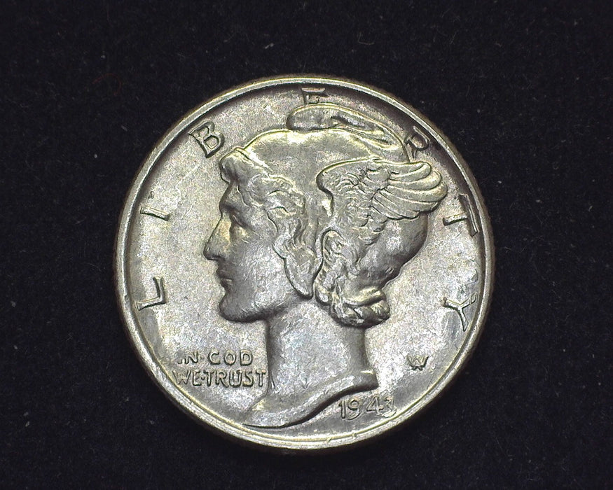 1943 Mercury Dime UNC - US Coin