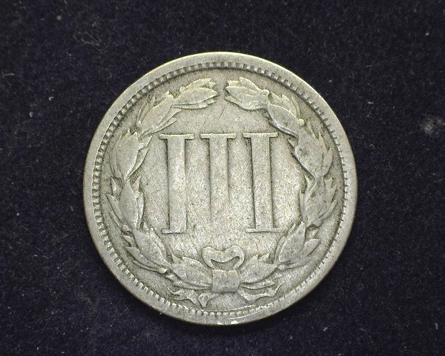 1865 Three Cent Nickel G - US Coin