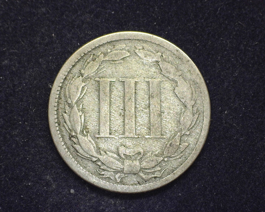 1865 Three Cent Nickel G - US Coin