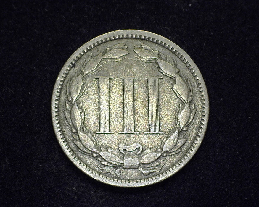 1869 Three Cent Nickel VG - US Coin