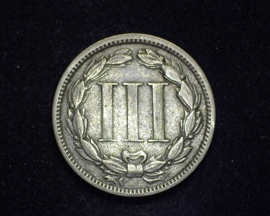 1870 Three Cent Nickel VG - US Coin