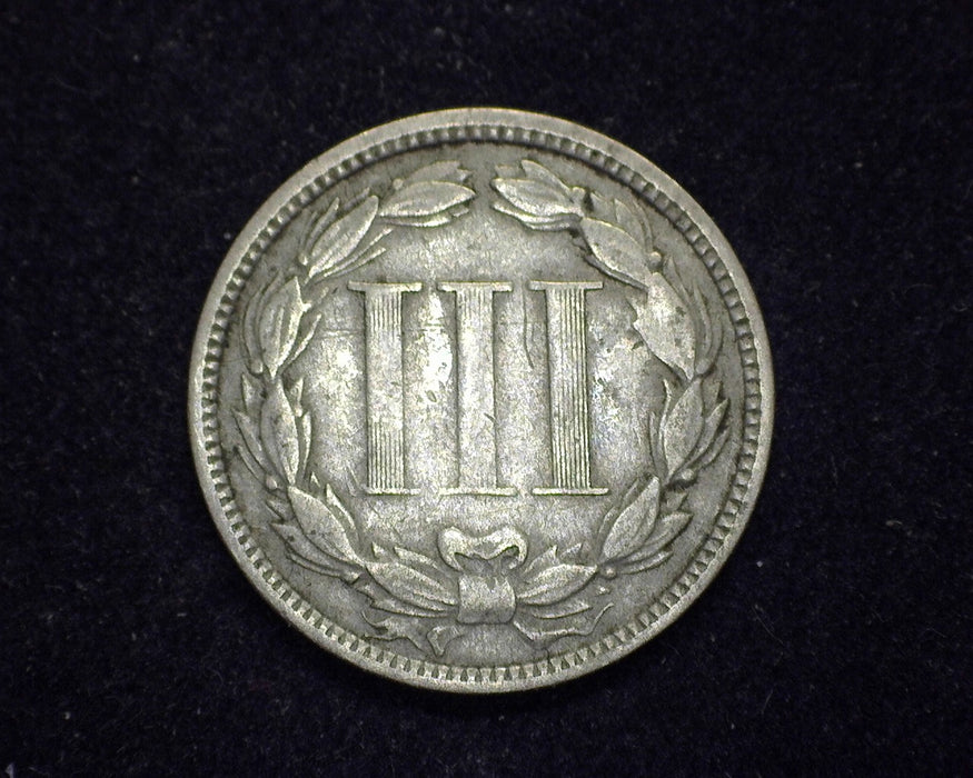 1870 Three Cent Nickel VG - US Coin