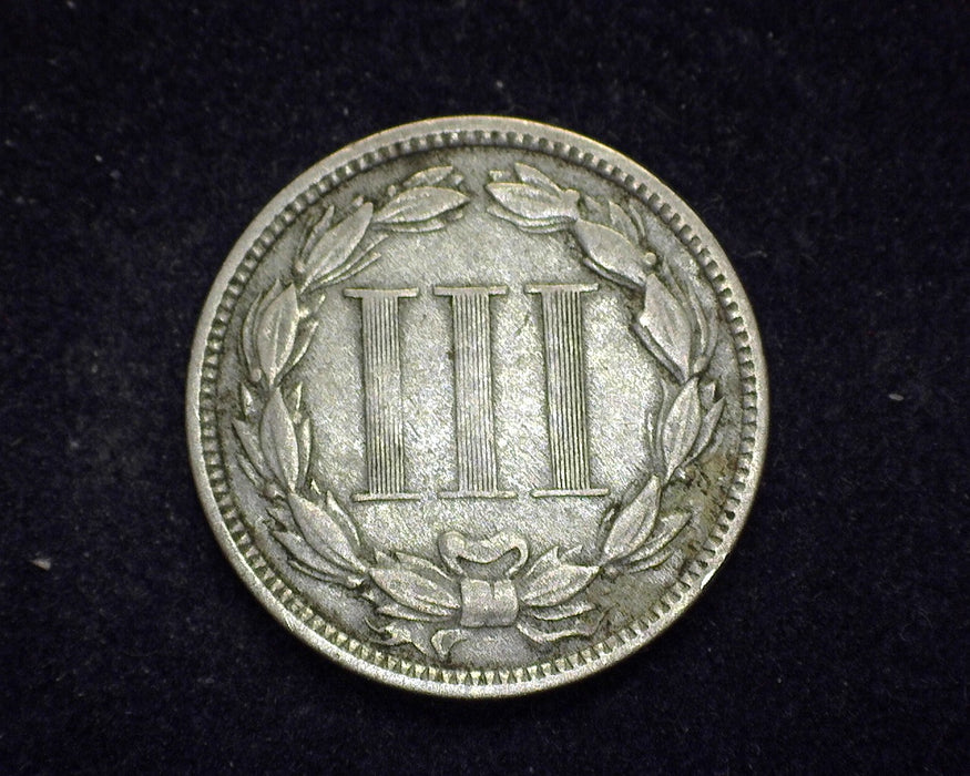 1872 Three Cent Nickel F - US Coin