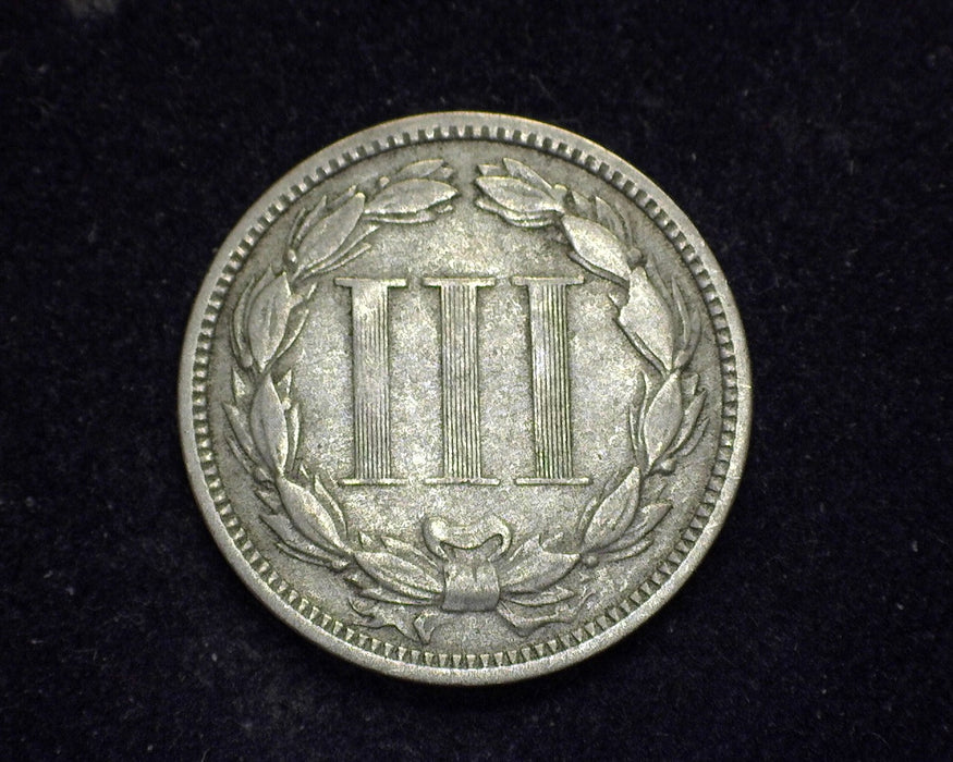 1875 Three Cent Nickel F - US Coin