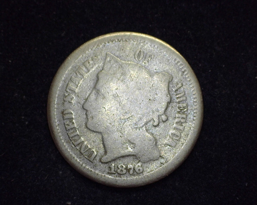 1876 Three Cent Nickel G - US Coin