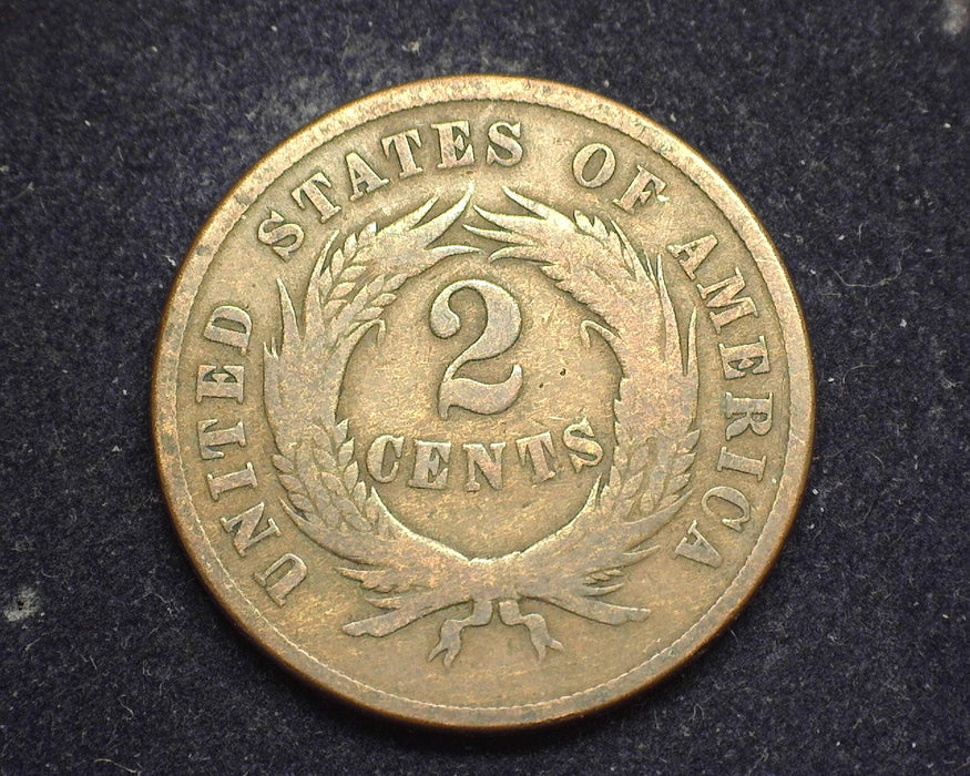 1864 Two Cent Piece G - US Coin