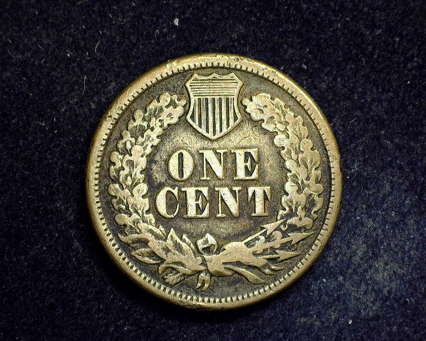 1860 Indian Head Penny/Cent F Rounded Bust - US Coin