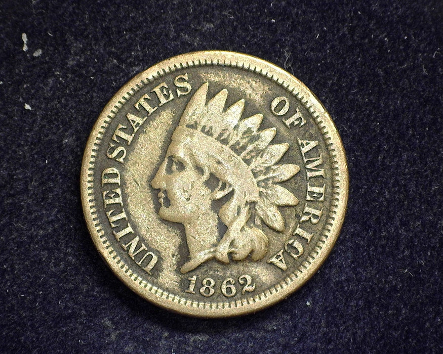 1862 Indian Head Penny/Cent VG - US Coin