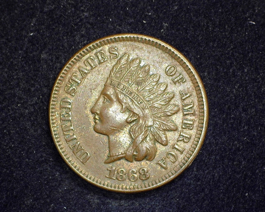 1868 Indian Head Penny/Cent XF - US Coin