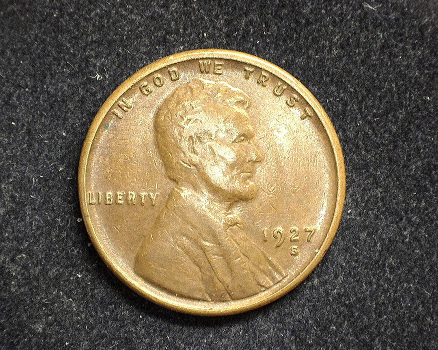 1927 S Lincoln Wheat Penny/Cent Vf/Xf - US Coin