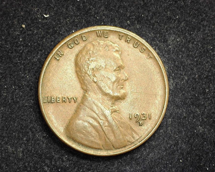 1931 D Lincoln Wheat Penny/Cent XF - US Coin