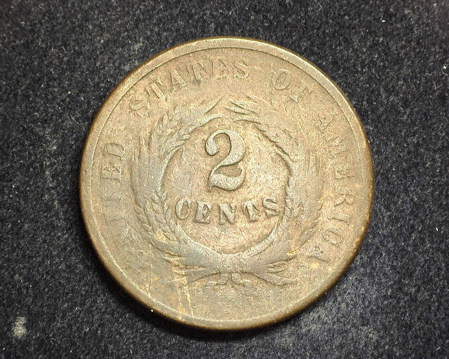 1864 Two Cent Piece G - US Coin