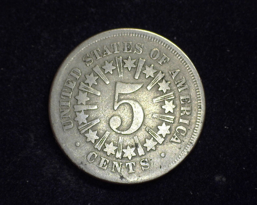 1866 Rays Shield Nickel G - US Coin