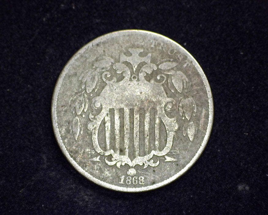 1868 Shield Nickel VG - US Coin