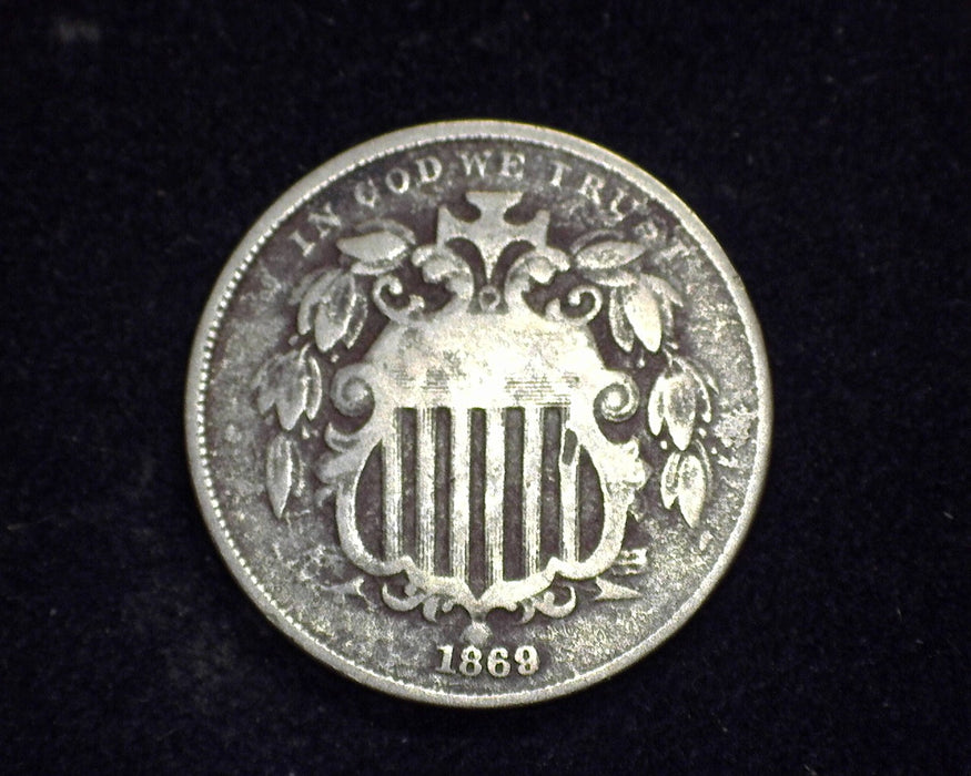 1869 Shield Nickel VG - US Coin