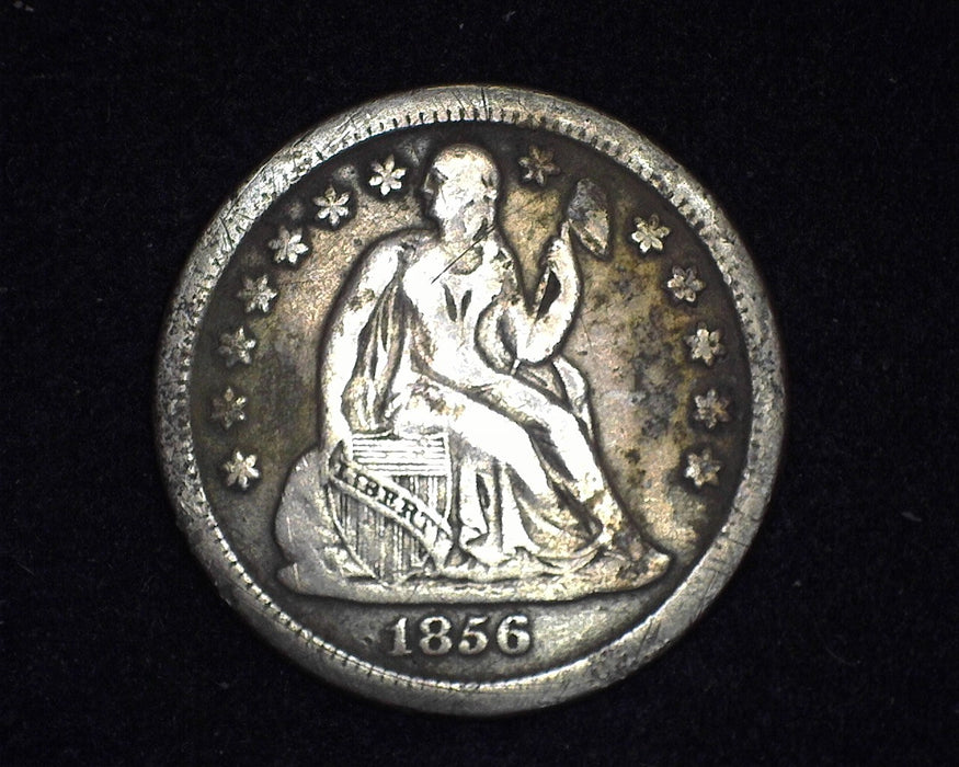 1856 O Liberty Seated Dime F - US Coin