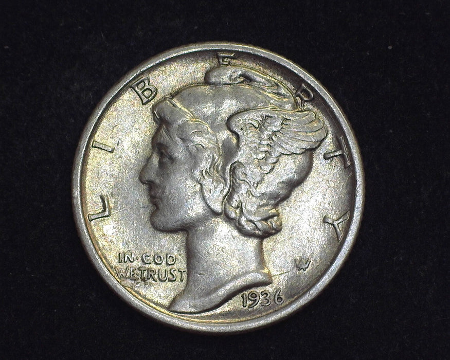 1936 Mercury Dime AU - US Coin