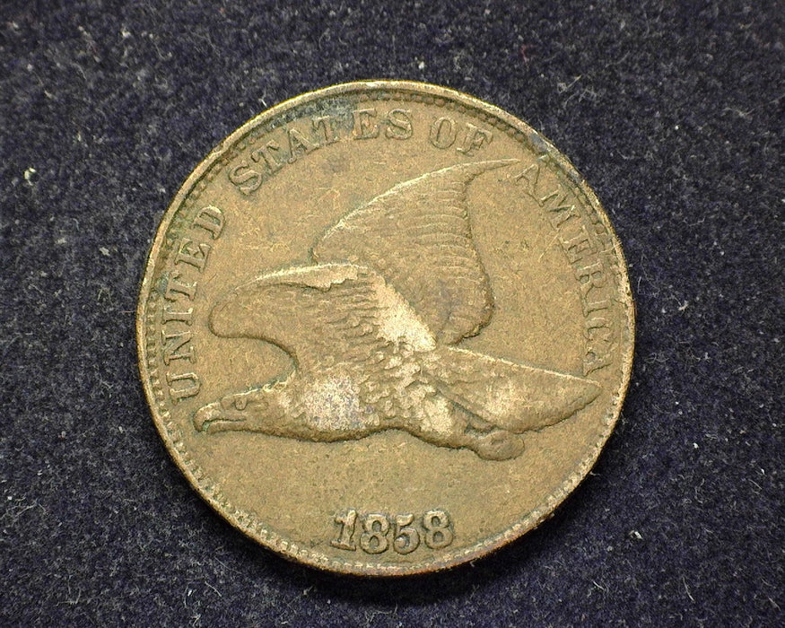 1858 Flying Eagle Penny/Cent VF Large letters - US Coin