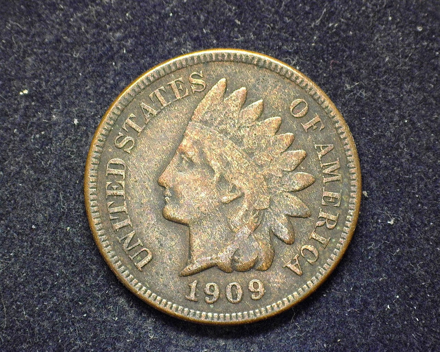 1909 Indian Head Penny/Cent VF - US Coin