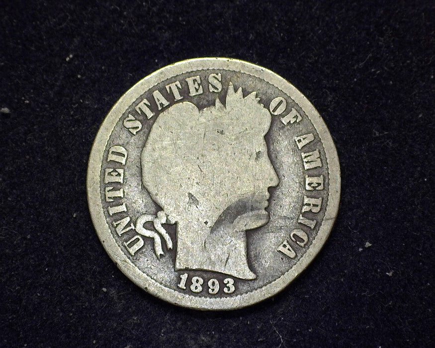 1893 S Barber Dime AG/G - US Coin