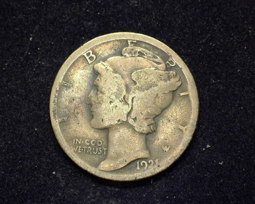 1921 Mercury Dime AG/G - US Coin