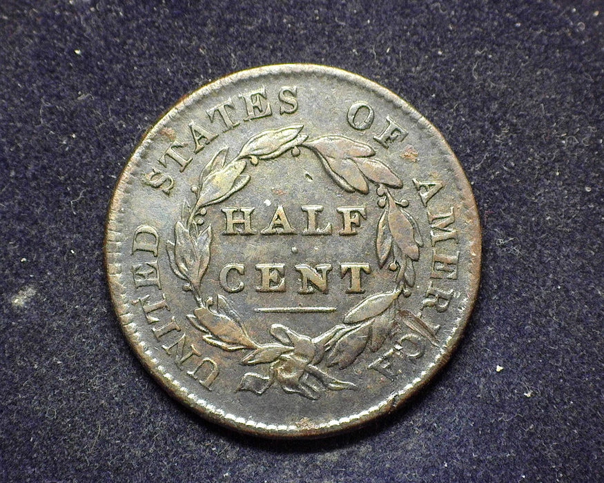 1825 Classic Head Half Cent F - US Coin