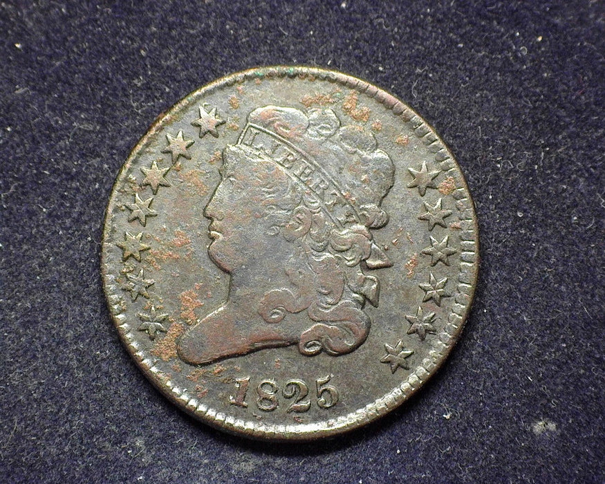 1825 Classic Head Half Cent F - US Coin