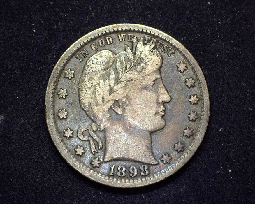 1898 Barber Quarter VF - US Coin