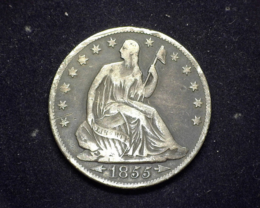 1855 O Arrows Liberty Seated Half Dollar VF - US Coin