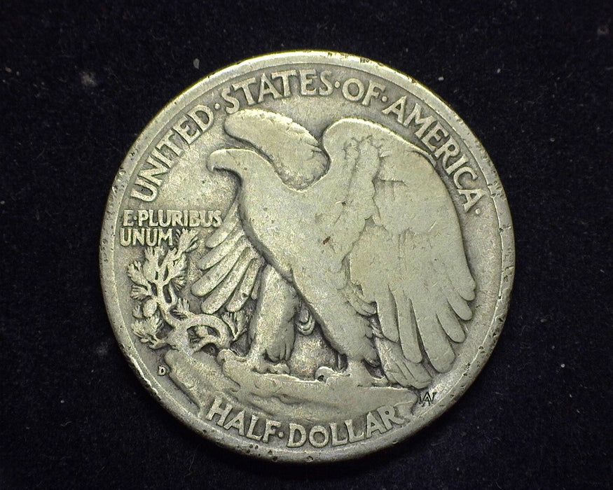 1938 D Liberty Walking Half Dollar VG/F - US Coin