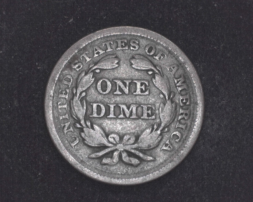 1854 Arrows Liberty Seated Dime VG - US Coin