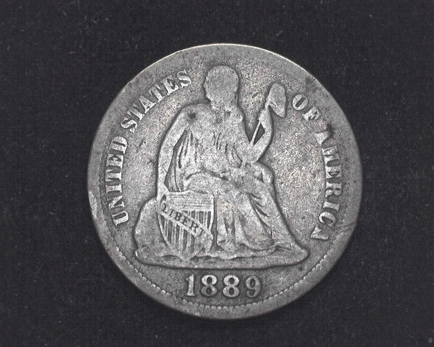 1889 Liberty Seated Dime F - US Coin