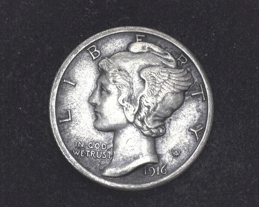 1916 Mercury Dime XF - US Coin