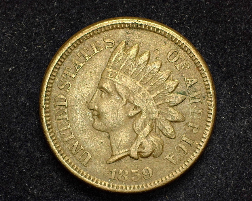 1859 Indian Head Penny/Cent VF - US Coin