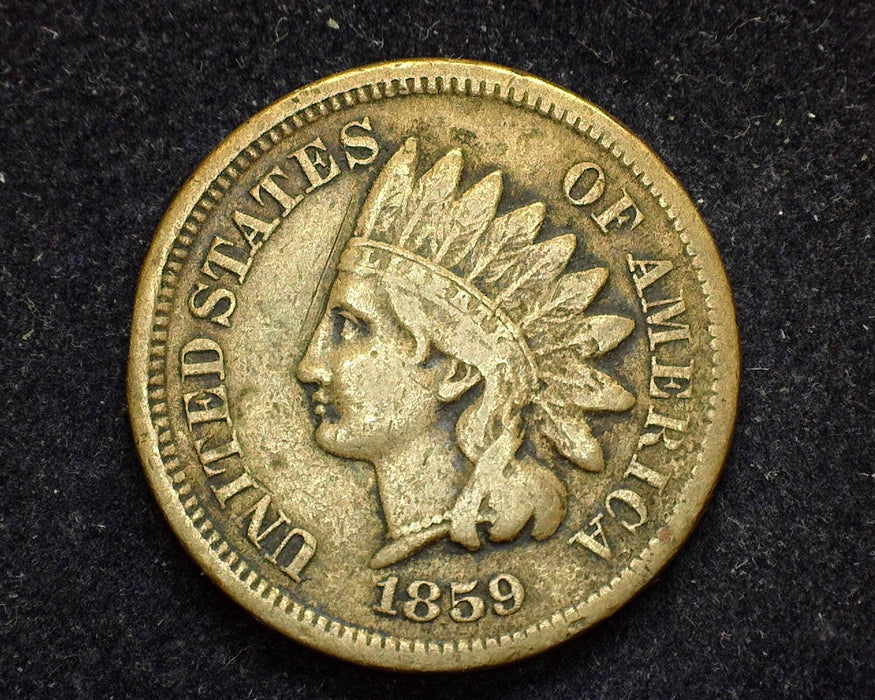 1859 Indian Head Penny/Cent VF - US Coin